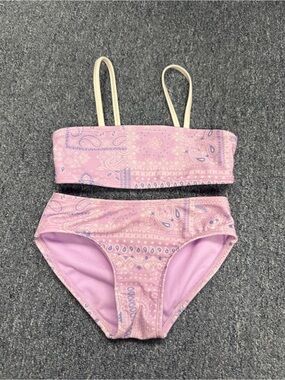 Little girls two piece matching swimsuit set